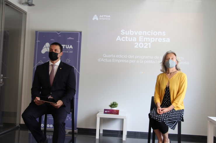 Presentació de la quarta edició de les subvencions Actua Empresa per a la petita i mitjana empresa.
